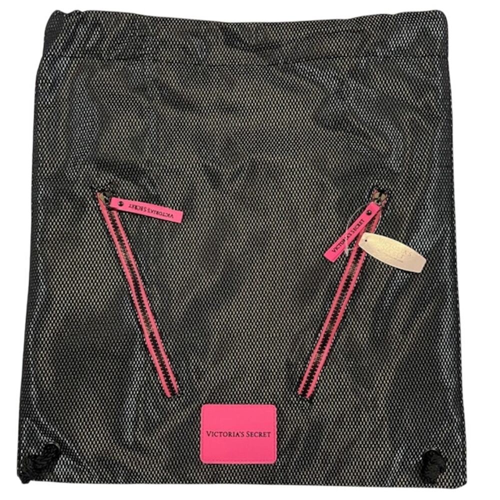 Victoria's Secret Vsx Mesh Drawstring Backpack In… - image 1